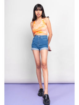 FREAKINS - Mid Blue Light Shorts