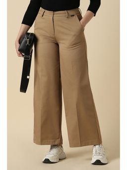 Allen Solly - Women Khaki Solid Casual Trouser