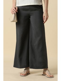 Allen Solly - Women Charcoal Solid Casual Trouser