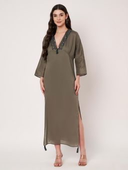 AMAGYAA - Olive Noor Maxi Dress