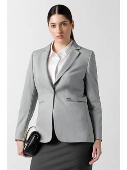 Van Heusen - Women Grey Textured Blazer