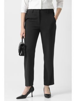 Van Heusen - Women Black Solid Formal Trouser