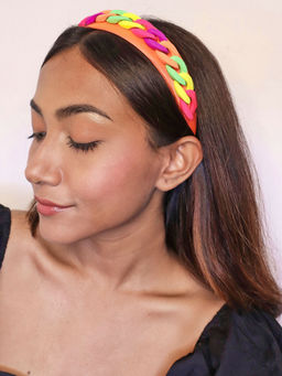 Pipa Bella by Nykaa Fashion - Statement Red Rainbow Link Headband