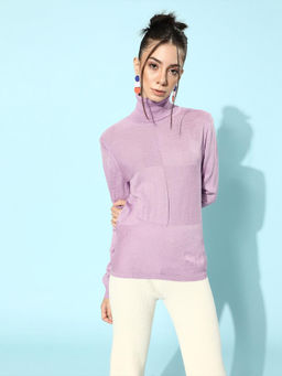 STREET 9 - Lavender Acrylic Sweater