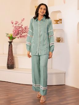 B'Infinite - Blue Lace Co-Ord (Set of 2)