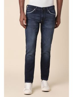 Allen Solly - Men Navy Skinny Fit Dark Wash Jeans