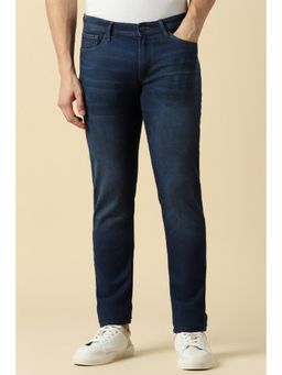 Allen Solly - Men Navy Skinny Fit Dark Wash Jeans