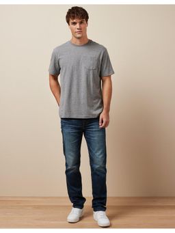 American Eagle - Men Blue Air Flex Temp Tech Athletic Straight Jean