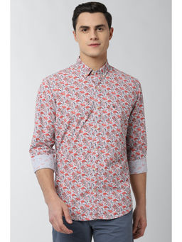 Peter England - Multi-Color Printed Cotton Slim Fit Shirt