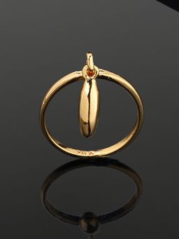Estele - Gold Plated Beautiful Drop Designer Finger Ring For Girl'S & Women