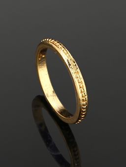 Estele - Gold Plated Dotted Designer Finger Ring For Girl'S & Women