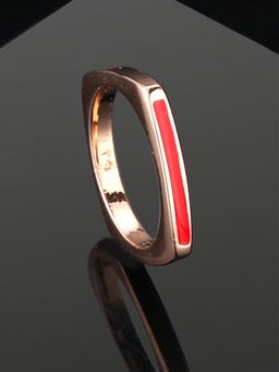 Estele - Rose Gold Plated Classic Finger Ring For Women