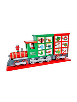 Little Surprise Box - 25 Days,Wooden Train Shape Advent Calendar for Christmas