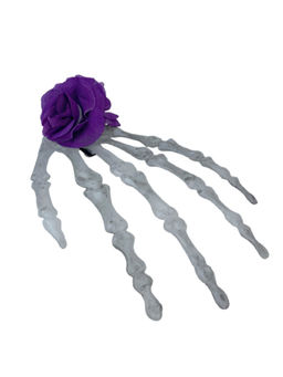 Little Surprise Box - Skeleton Hand Unique Hair Accessory for Halloween Party ,Purple