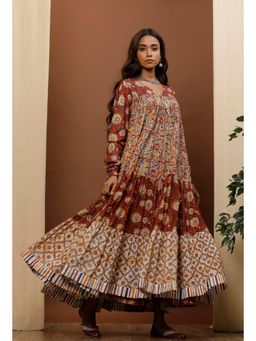 Tjori - Multicolor Kalamkari Cotton Kurta