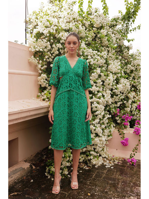 blue dress for baby girl Emerald Green Long Sleeve 'Whimsical' Boho Maxi Dress with Pockets and –  Jealouzy Fashion main image 1