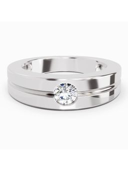 Sparkles - Lab Grown Diamond 0.3 Carat Knife Edge 14K White Gold Igi Certified Engagement Ring