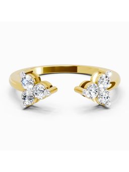 Sparkles - Lab Grown Diamond 0.31 Carat Twin Bloom 14K Yellow Gold Igi Certified Ring