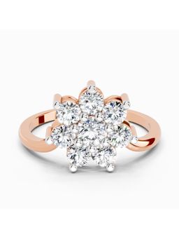 Sparkles - Lab Grown Diamond 0.99 Carat Floral Promise 14K Rose Gold Igi Certified Ring