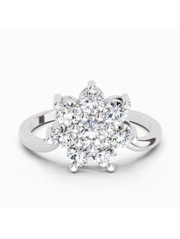 Sparkles - Lab Grown Diamond 0.99 Carat Floral Promise 14K White Gold Igi Certified Ring