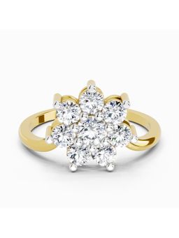 Sparkles - Lab Grown Diamond 0.99 Carat Floral Promise 14K Yellow Gold Igi Certified Ring