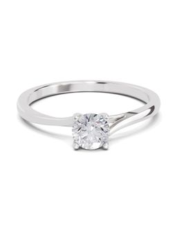 Sparkles - Lab Grown Diamond 0.39 Carat Classic Solitaire 14K White Gold Ring
