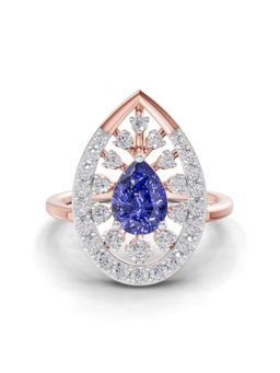 Sparkles - Lab Grown Diamond 0.47 Carat Halo 14K Rose Gold Igi Certified Ring