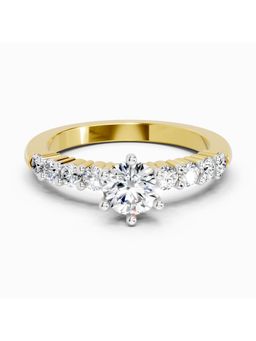 Sparkles - Lab Grown Diamond 0.98 Carat 14K Yellow Gold Igi Certified Engagement Ring