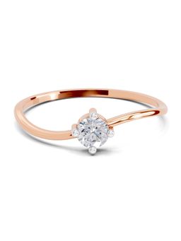 Sparkles - Lab Grown Diamond 0.18 Carat Celestial Twist 14K Rose Gold Igi Certified Ring