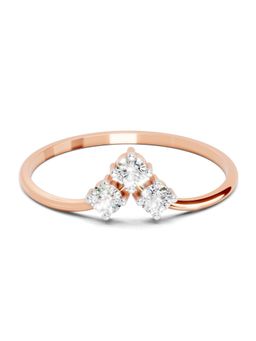 Sparkles - Lab Grown Diamond 0.18 Carat Trinity 14K Rose Gold Igi Certified Ring