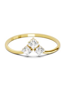 Sparkles - Lab Grown Diamond 0.18 Carat Trinity 14K Yellow Gold Igi Certified Ring