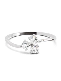 Sparkles - Lab Grown Diamond 0.18 Carat Threefold 14K White Gold Igi Certified Ring