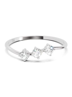 Sparkles - Lab Grown Diamond 0.18 Carat Trinity Gleam Ring 14K White Gold Igi Certified Ring
