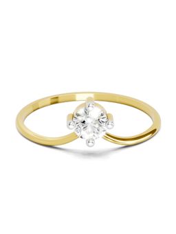Sparkles - Lab Grown Diamond 0.25 Carat Luna Solitaire Ring 14K Yellow Gold Igi Certified Ring