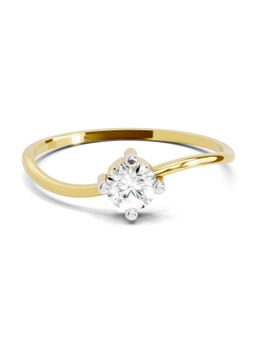Sparkles - Lab Grown Diamond 0.25 Carat Ring 14K Yellow Gold Igi Certified Engagement Ring