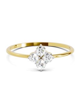 Sparkles - Lab Grown Diamond 0.24 Carat Ring 14K Yellow Gold Igi Certified Engagement Ring