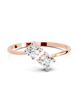Sparkles - Lab Grown Diamond 0.29 Carat Eternal Duo Ring 14K Rose Gold Igi Certified Ring