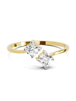 Sparkles - Lab Grown Diamond 0.29 Carat Eternal Duo Ring 14K Yellow Gold Igi Certified Ring