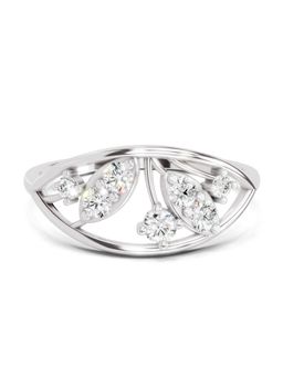 Sparkles - Lab Grown Diamond 0.3 Carat Petal Ring 14K White Gold Igi Certified Ring