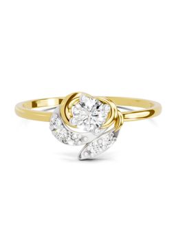 Sparkles - Lab Grown Diamond 0.25 Carat Blossom Ring 14K Yellow Gold Igi Certified Ring