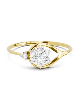 Sparkles - Lab Grown Diamond 0.20 Carat Cluster Ring 14K Yellow Gold Igi Certified Ring
