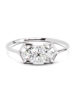 Sparkles - Lab Grown Diamond 0.23 Carat Cluster Ring 14K White Gold Igi Certified Ring