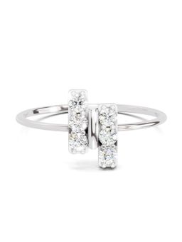 Sparkles - Lab Grown Diamond 0.17 Carat Parallel Grace Ring 14K White Gold Igi Certified Ring