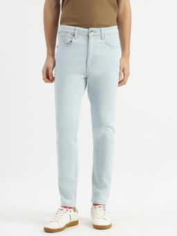 United Colors of Benetton - Mens Solid Low Crotch Fit Light Wash Jeans