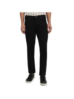 Raymond - Mens Slim Fit Black Cotton Blend Jeans