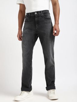 Tommy Hilfiger - Mens Mid Wash Slim Fit Mid Rise Jeans