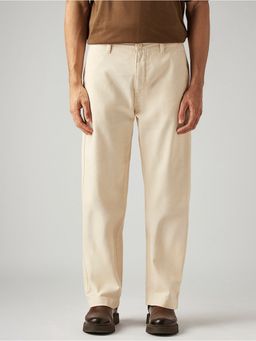 Levi's - Cream Loose Fit Mid Rise Chinos