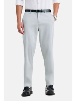 Snitch - Light Grey Solid Comfortable Casual Chinos