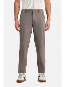 Snitch - Brown Solid Regular Casual Trouser