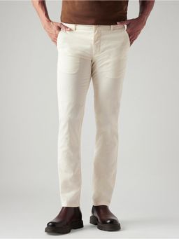 Levi's - 511 Off-White Slim Fit Mid Rise Chinos